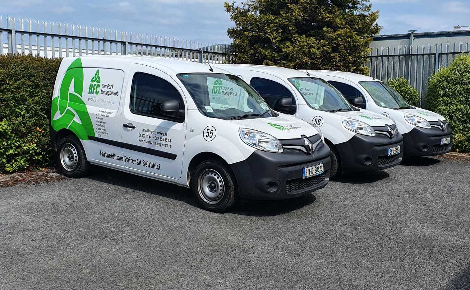 Vehicle wrap for RFC's fleet of mini vans